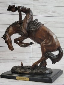 Remington "Rattle Snake" Bronze Sculpture