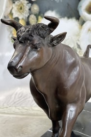 MOIGNIEZ BULL BRONZE SCULPTURE