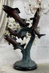 Marius Jumping Fish Sculpture