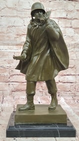 WWII Radio Operator Soldier Statue ? Military Tribute
