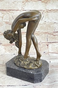 Handmade Signed Original Italian Artist Vitaleh Sexy Woman Bronze