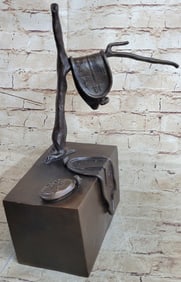 PERSISTENCE OF MEMORY BY SALVADOR DALI BRONZE MODERN ART SCULPTURE