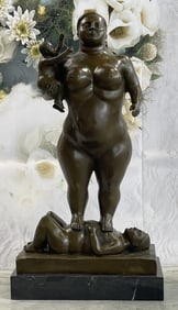 Botero Plump Family Figurine Bronze