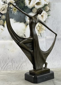 Milo Art Deco Dancer Sculpture