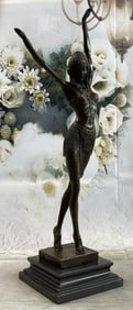 D.H Chiparus Art Deco Dancer Bronze
