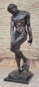 Adam by Auguste Rodin Special Patina Decor 36" x 12"