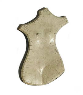 Armando Martinez: 29 x 19 1.5 cm Enamel on ceramic in white paste
