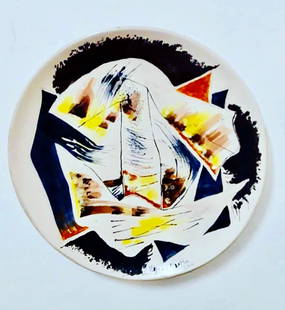 Juan Vazquez Martin 2000: Ceramic and enamel 38cm diameter