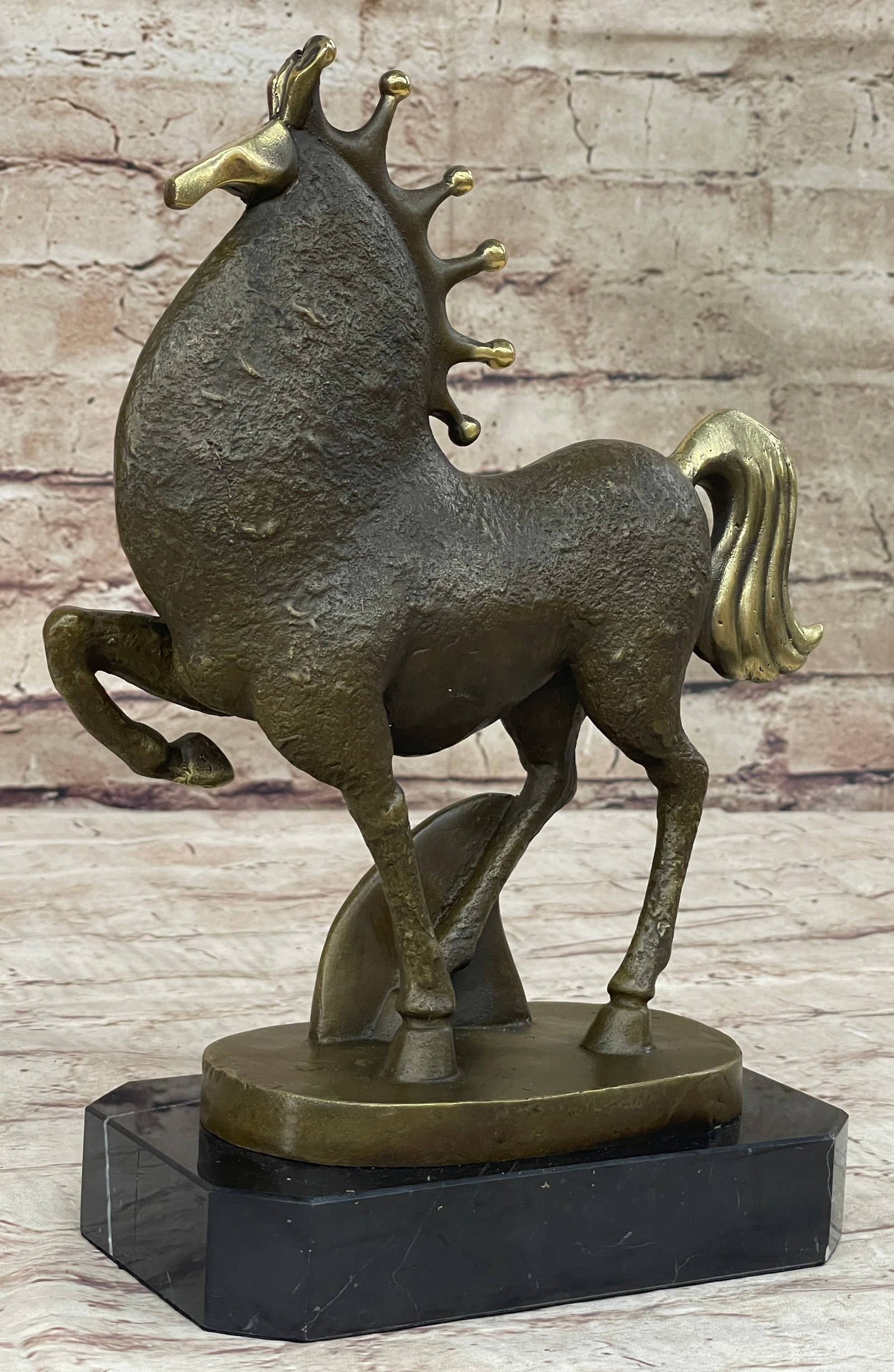Abstract Surreal Horse Bronze Figure Statue Sculpture Original Art by Milo (1 of 4)