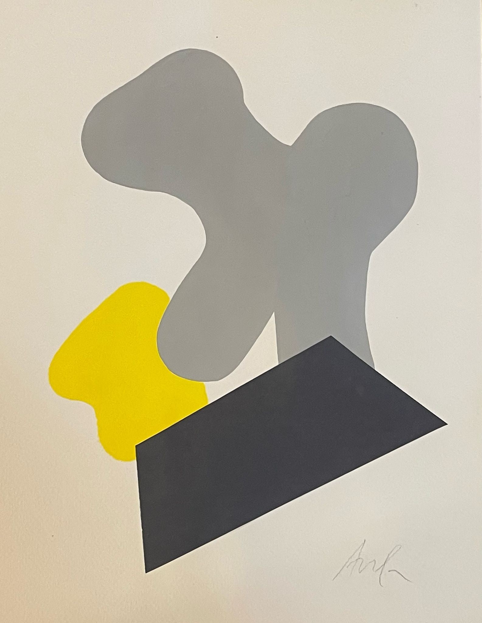 Jean Arp: Goache and Collage on Cardboard. 12.5 " x 8.5"