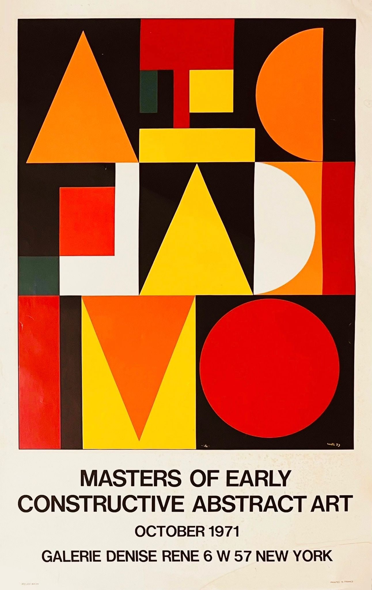 Masters of Early Constructive Abstract Art. 1971 Poster (1 of 1)