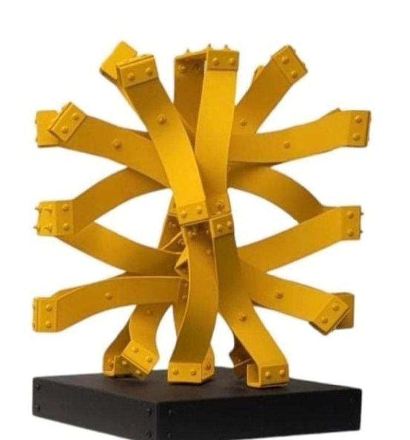 Edgar NEGRET (1920-2012) Sculpture: "Sol" Artist Proof, 1985 With Certificate from Gallery 49 x 40 x 30 cm