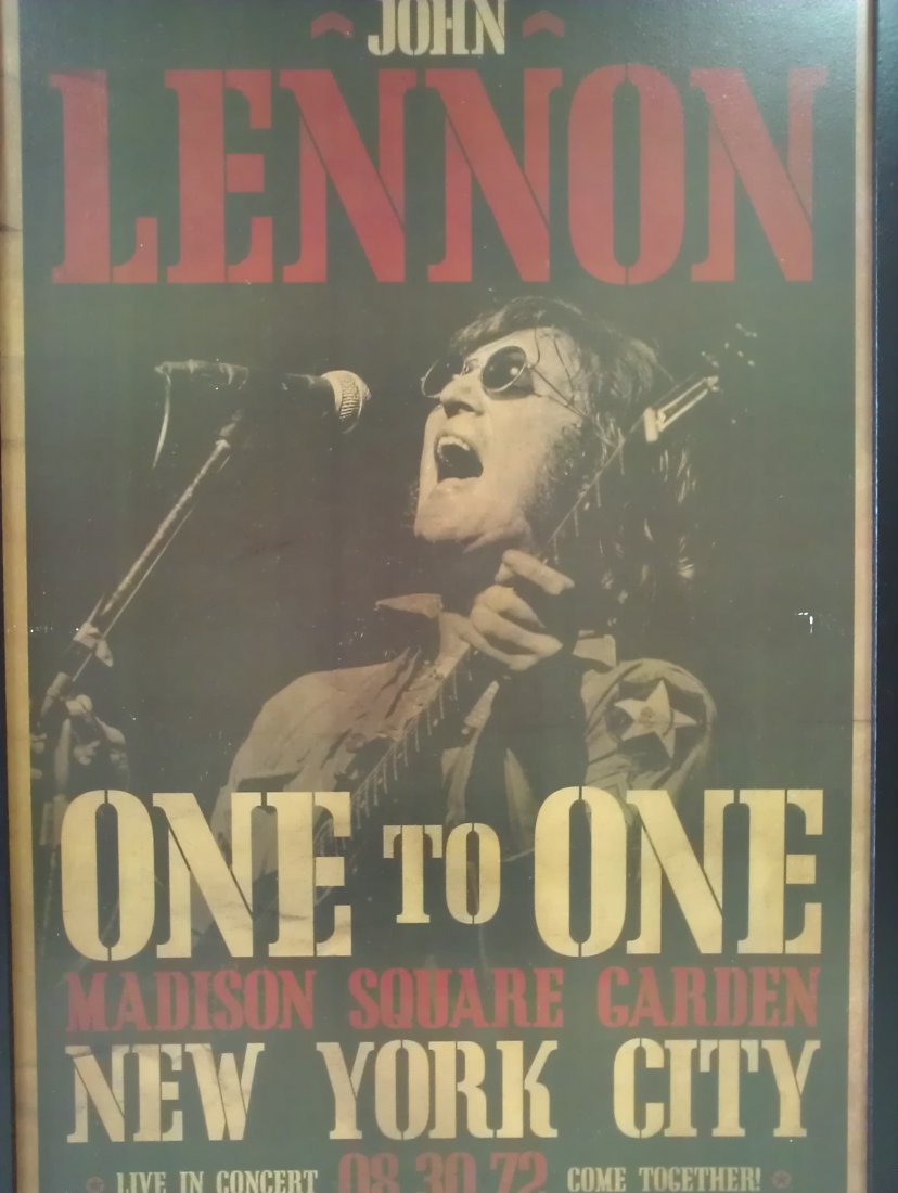 John Lennon One To One Framed Print: john Lennon One To One framed print 39.5" x 27.5"