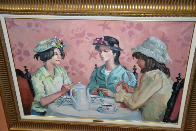 Andre Chochon Oil On Canvas Signed Framed Painting