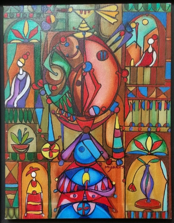 JOSE MIJARES OIL ON CANVAS: 13.50" X 10.50"