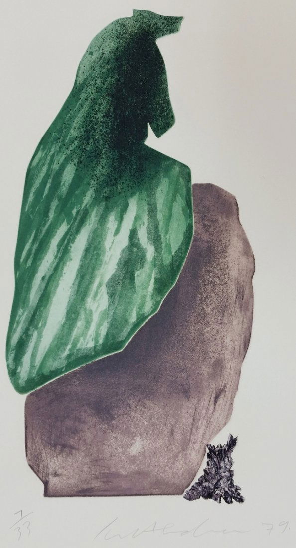 Ivor Abrahams (b.1935) Femme du Midi V 1979, color: Ivor Abrahams (b.1935) Femme du Midi V 1979, color lithograph signed & numbered 7/33, 27.5" x 22.5"