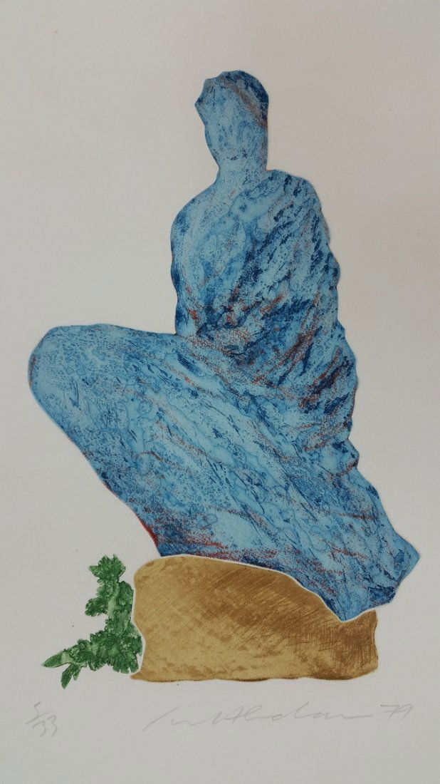 Ivor Abrahams (b.1935) Femme du Midi V 1979, color: Ivor Abrahams (b.1935) Femme du Midi V 1979, color lithograph signed & numbered 7/33, 27.5" x 22.5"