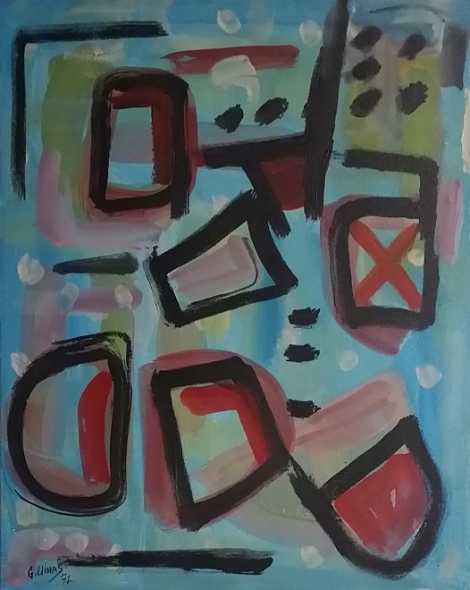 Guido Llinas (Cuban) Oil on Canvas: Signed lower left, dated '72, 20"x16"