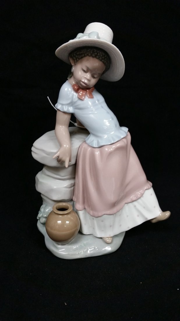 Lladro porcelain figure # 5158 A Stepping Time (1 of 1)