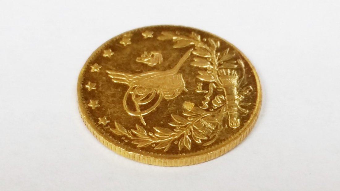 1912 Mehmed V 100 Kurush 22k Turkish Coin (1 of 2)