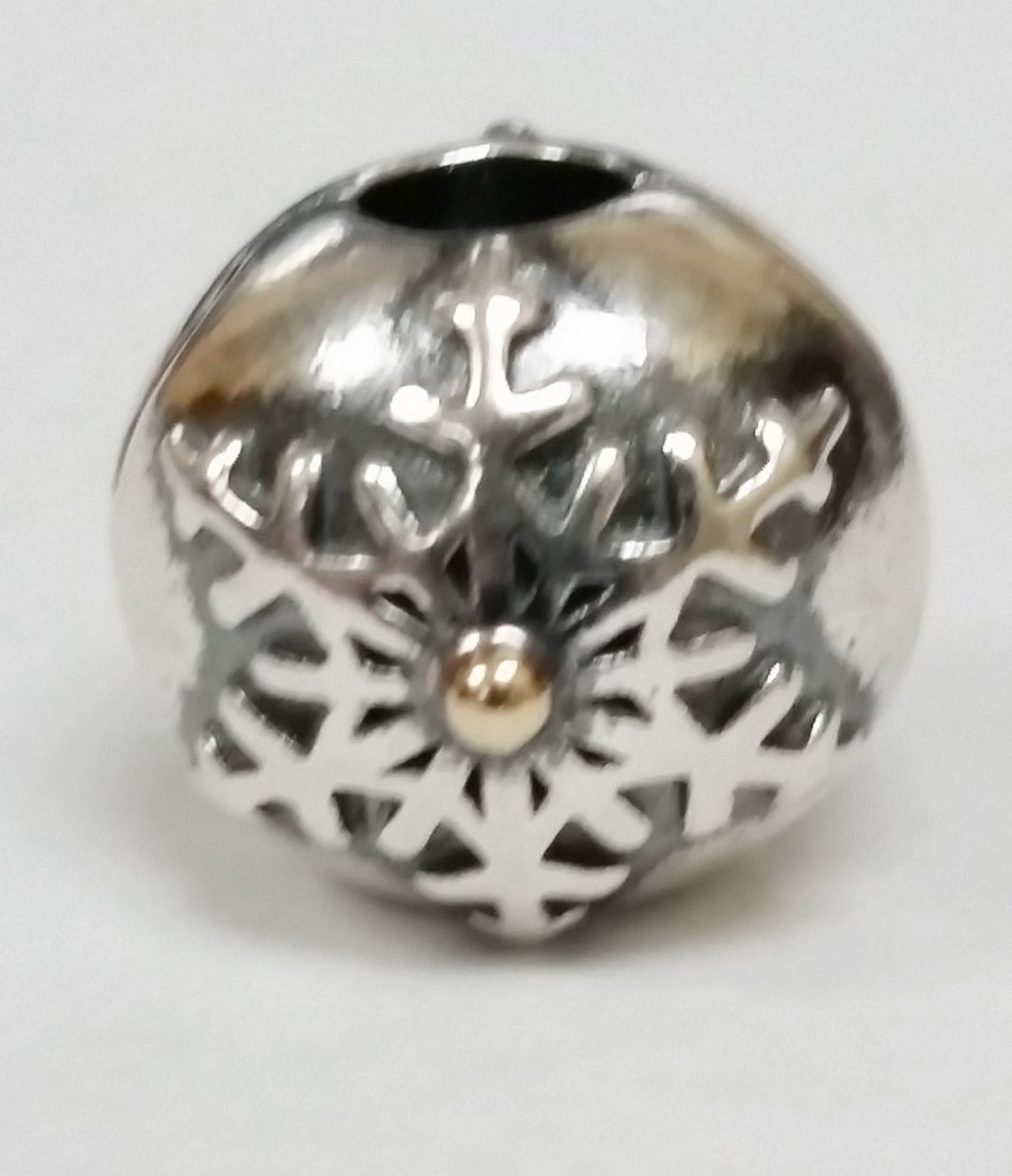authentic pandora sterling silver 925 & gold charm (1 of 1)