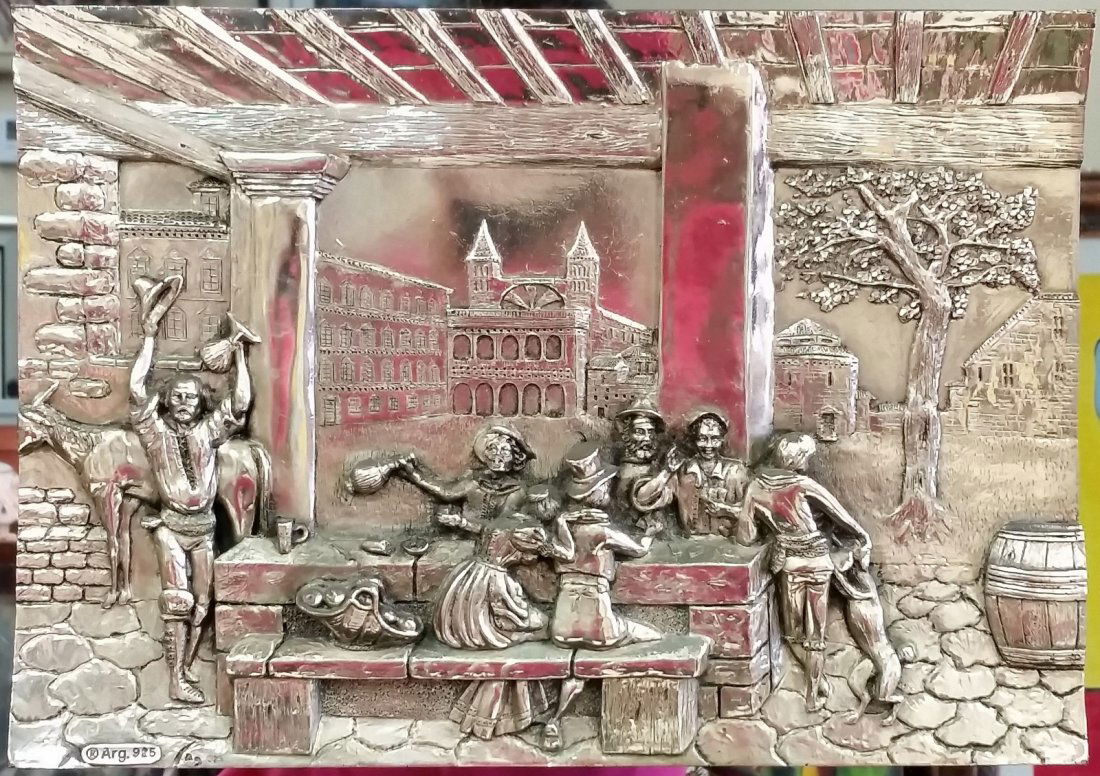 ITALIAN STERLING SILVER 925 WALL PLAQUE (1 of 3)