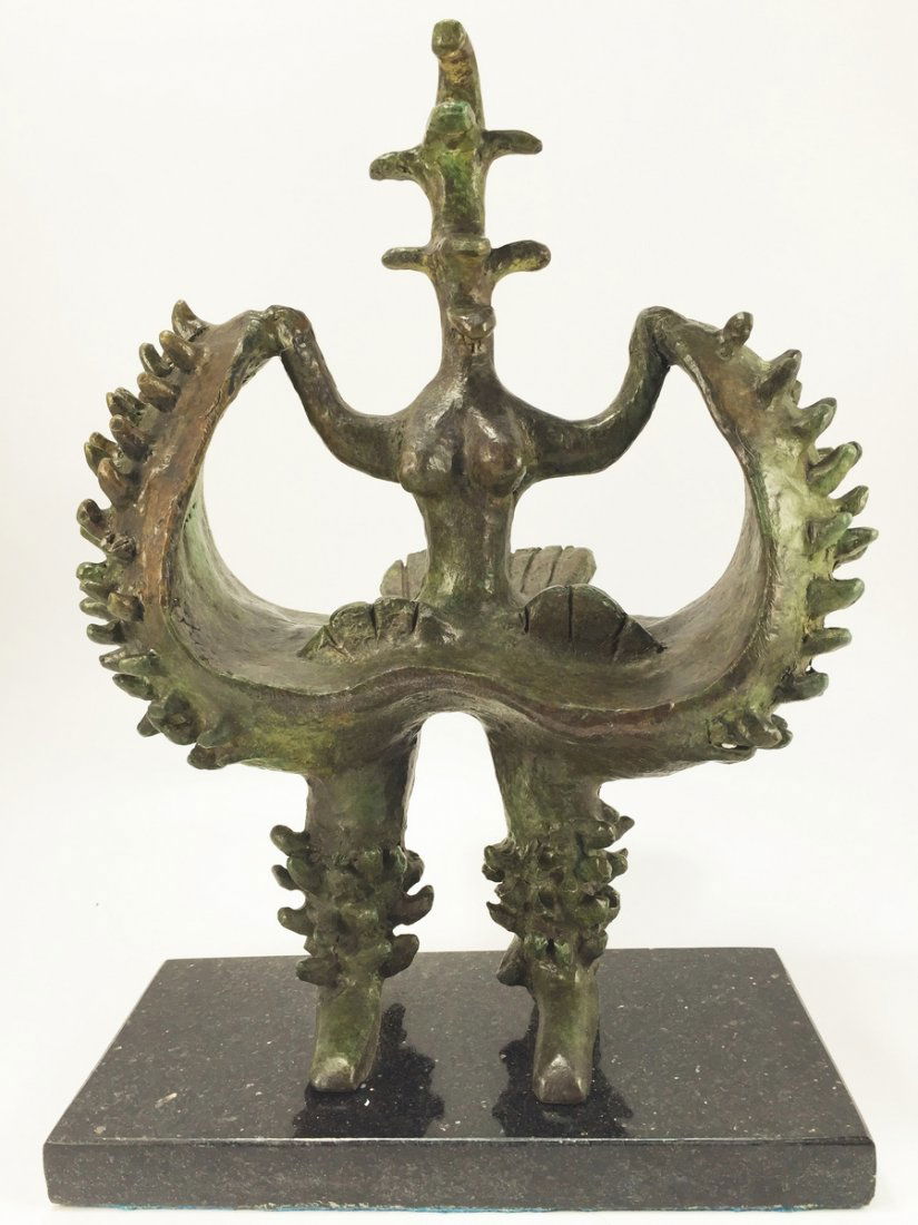 JACQUES LIPCHITZ (French, 1891-1973) (Attrib.): Medium: Bronze Sculpture, Limited Edition, Hand Signed and Numbered 2/9, Size: 12 x 9 x 7 in.