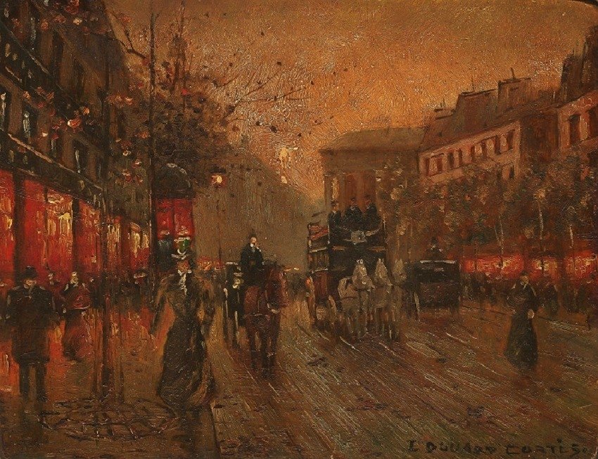 EDOUARD CORTES (French, 1882-1969) (Attrib.): Medium: Oil on Wood, Size: 7 ½ x 9 ½ in. COA Latin American Art