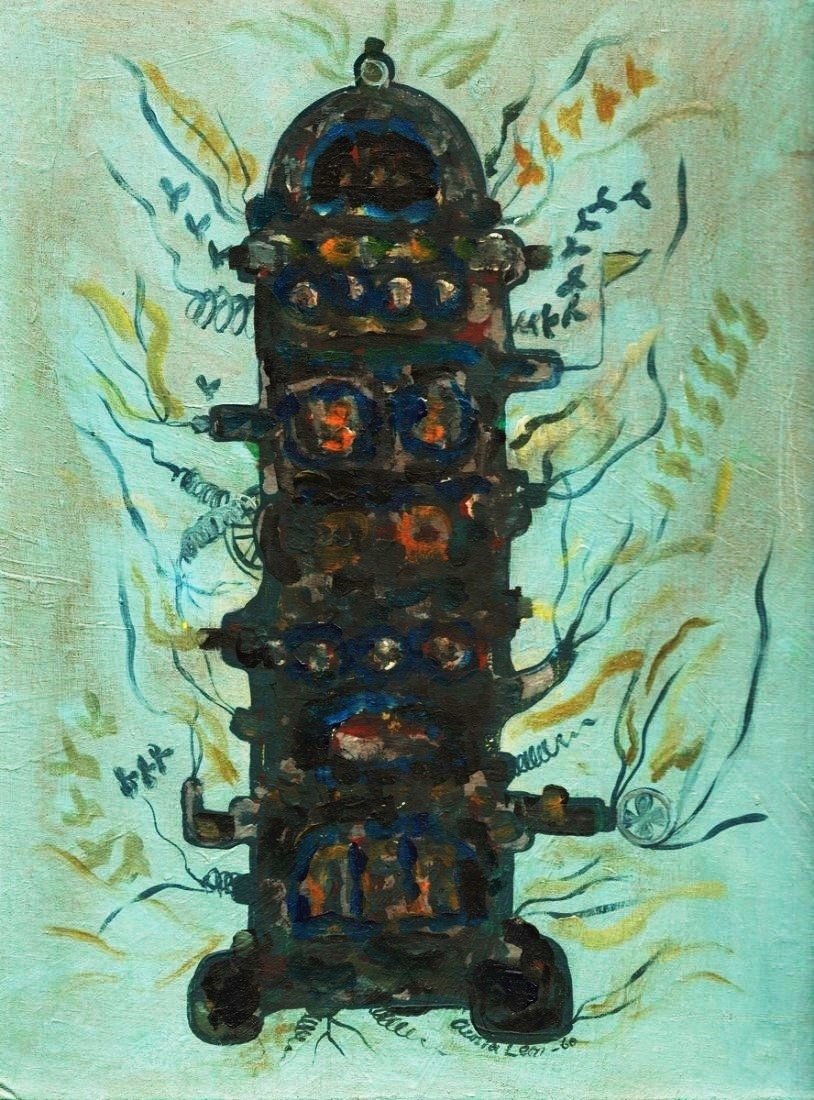 ANGEL ACOSTA LEON (Cuban, 1932-1964): Title: “Guarapera”, Medium: Oil on Canvas Panel, Date: 1960, Size: 16 x 12 in. COA Latin American Art