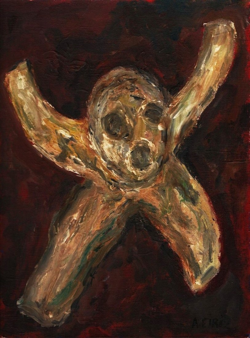 ANTONIA EIRIZ (Cuban, 1929-1995): Title: “San Miguel”, Medium: Oil on Canvas Panel, Date: 1963, Size: 16 x 12 in. COA