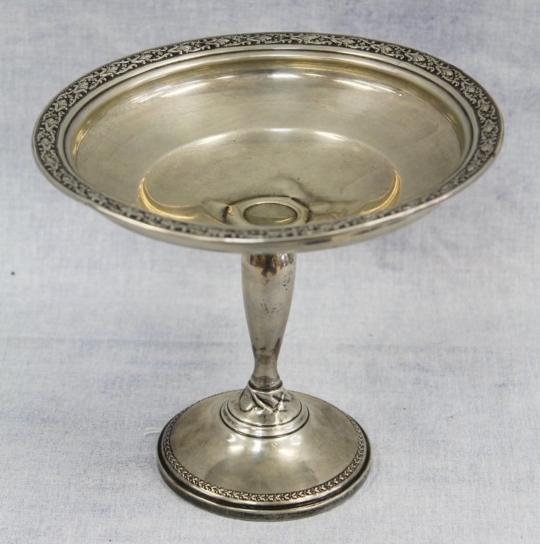 M Fred & Co. Sterling Silver Candy Dish: 6" x 6.75" excellent condition