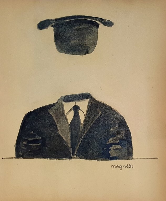 Rene MAGRITTE (1898-1967): Gouache on paper 14 x 11,5/8 in. Private collection