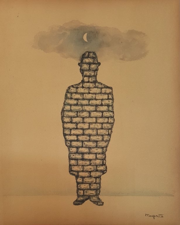 Rene MAGRITTE (1898-1967): Gouache on paper 13,7/8 x 11,1/4 in. Private collection