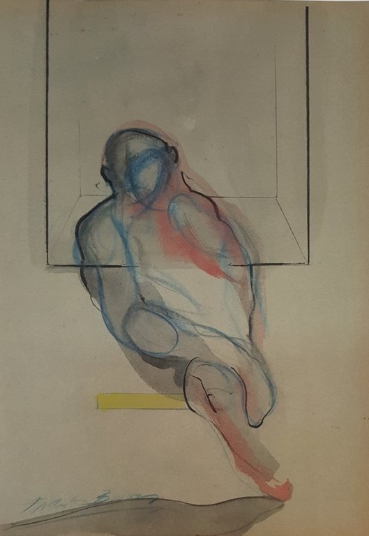 Francis BACON (1909-1992)Dublin, Ireland: Gouache on paper 15 x 10,3/8 in. Private collection