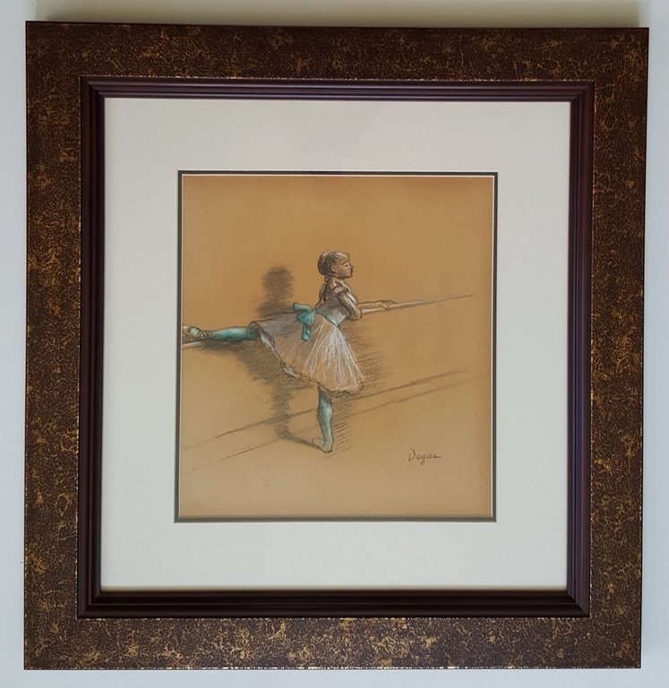Edgar Degas(1834-1917). France: Mixed media on paper 12,25 x 11,25 in. Private collection