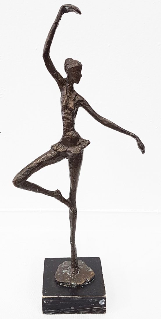 Style of Amedeo MODIGLIANI (1884-1920) Bronze: bronze figure of dancing girl 14" x 3.25"