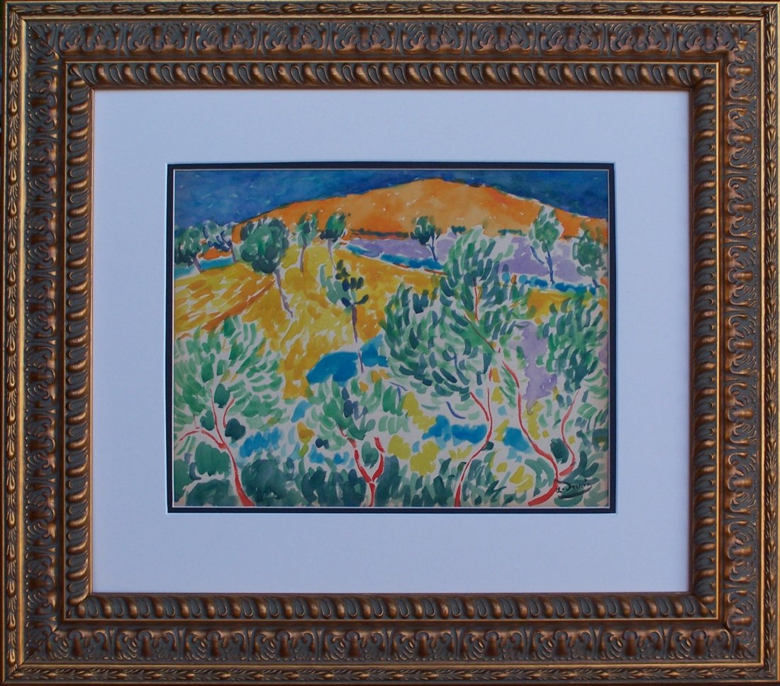 Andre DERAIN (ATTRIB.) (1880-1954): 14" X 11" WATERCOLOR ON APER