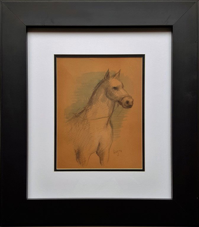 Edgar Degas (attrib.) watercolor on paper (1 of 3)