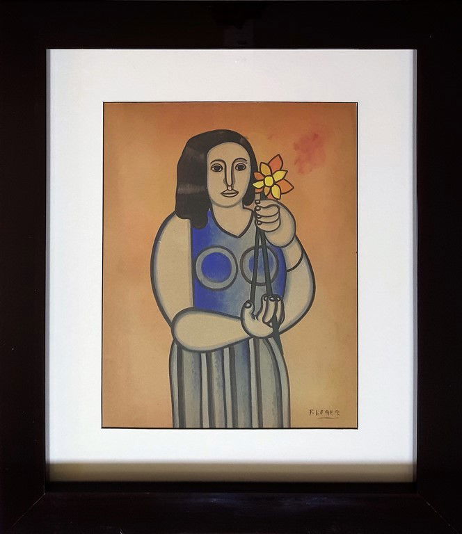 Fernand LÉGER (attrib.) gouache on paper (1 of 2)