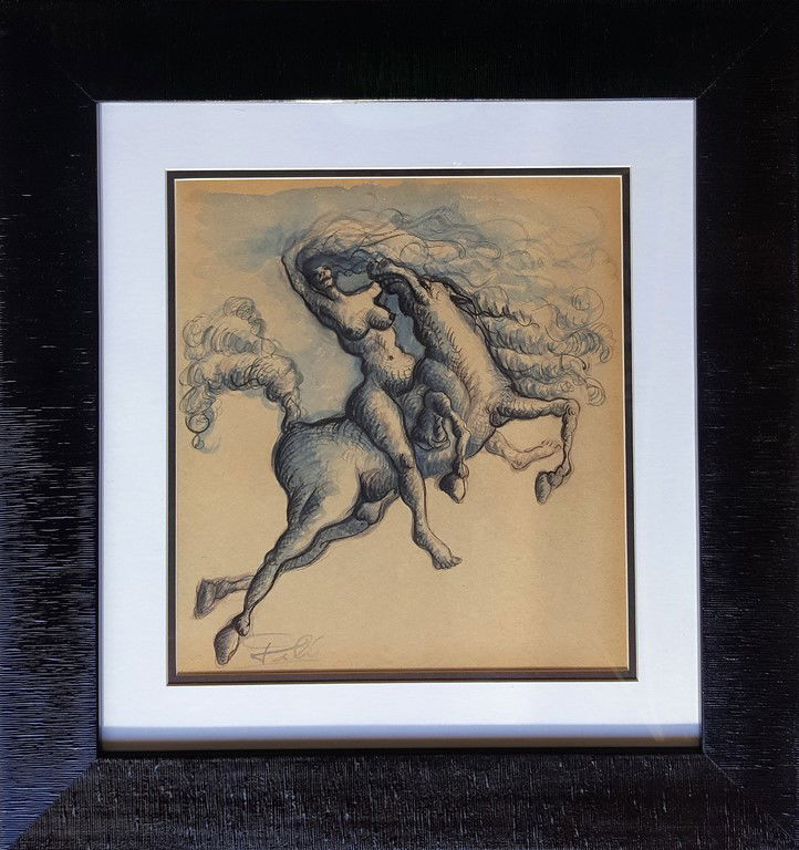 Salvador DALI (attrib.) mixed media on paper (1 of 3)