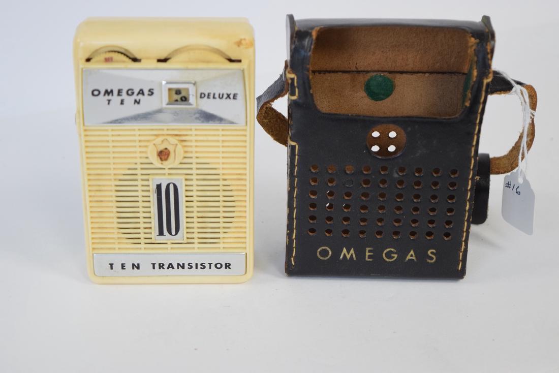 OMEGAS DELUX TEN TRANSISTOR RADIO: OMEGAS DELUX TEN TRANSISTOR RADIO