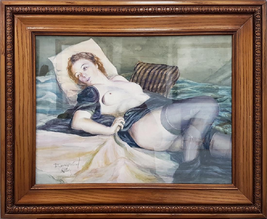 LEV TCHISTOVSKY (1902-1969) WATERCOLOR PAINTING (1 of 2)