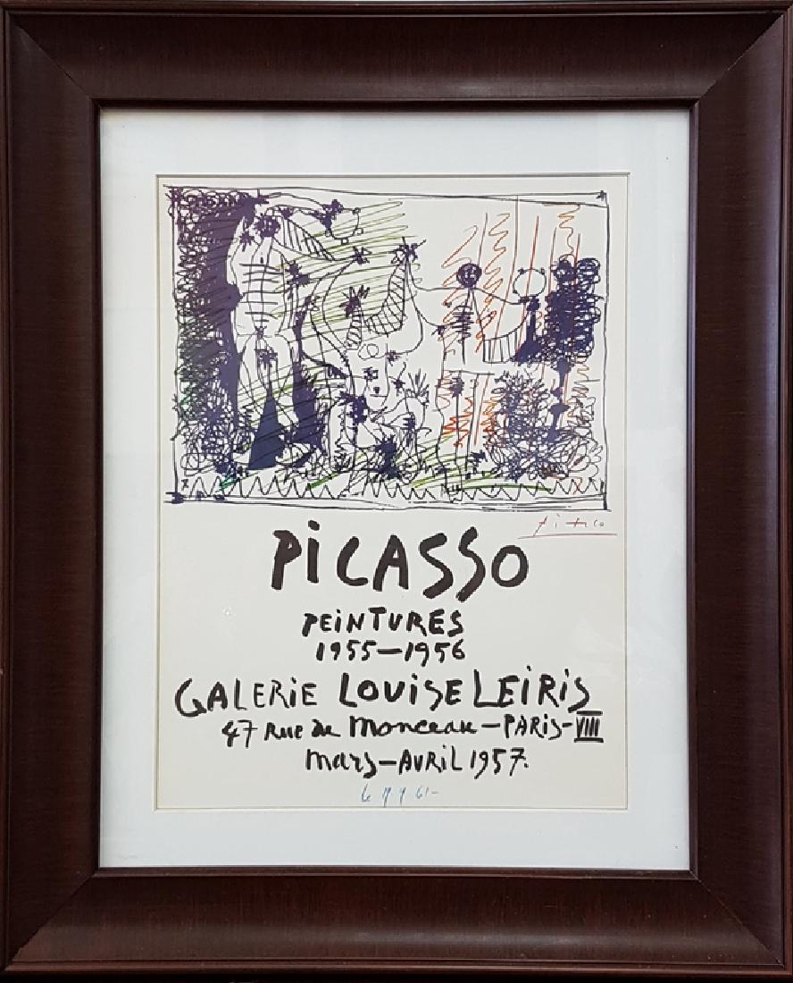 Pablo PICASSO SIGNED POSTER LITHOGRAPH (1 of 2)