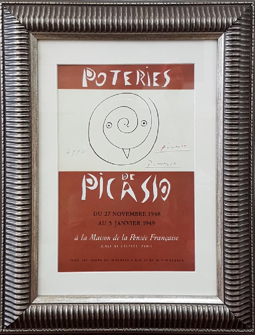 Pablo PICASSO SIGNED POSTER LITHOGRAPH (1 of 2)