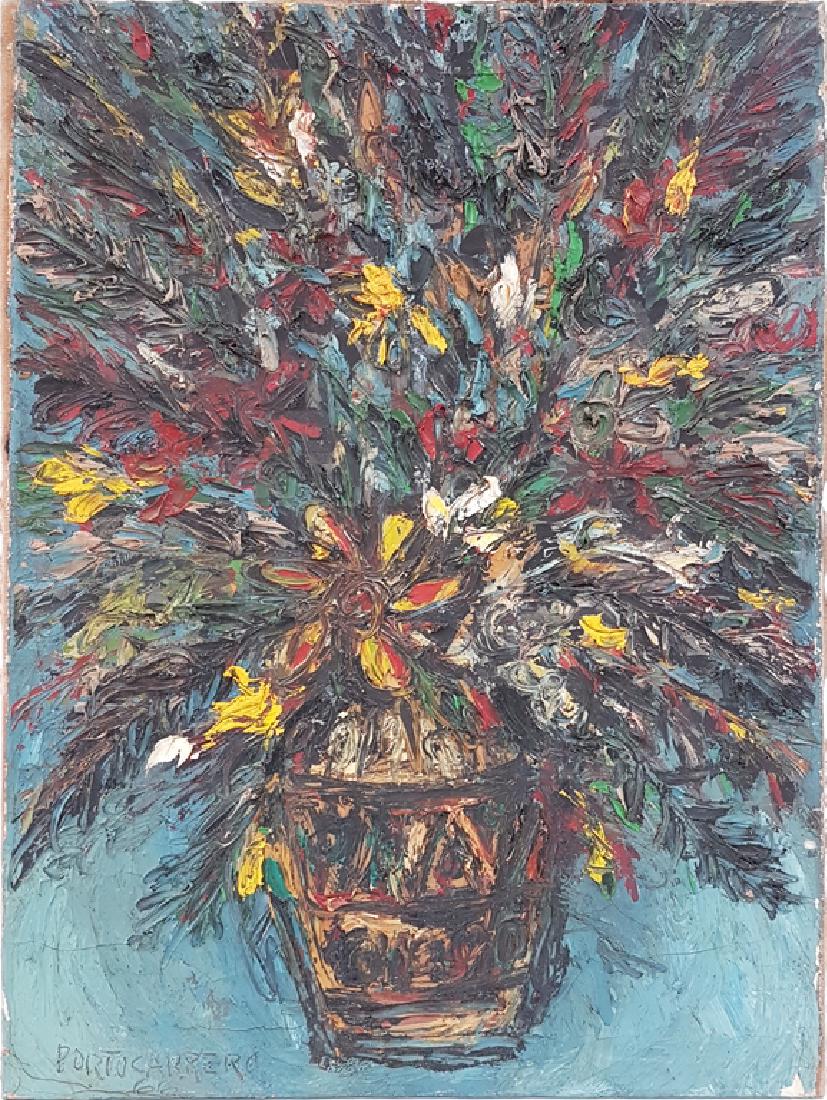 RENE PORTOCARRERO (ATTRIB) OIL ON CANVAS (1 of 4)