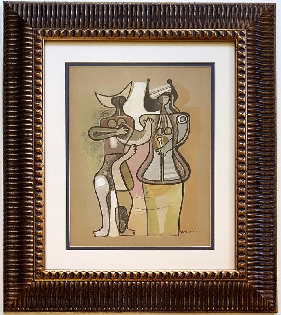 Mario CARREÑO mixed media on paper (1 of 3)