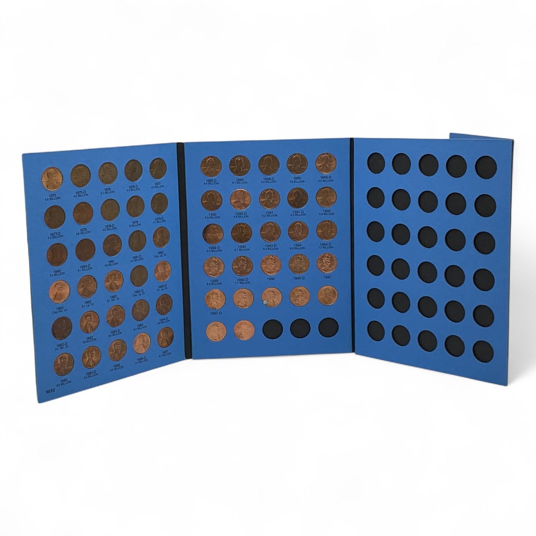 Complete Lincoln Cents Album, Starting 1975 (1 of 3)