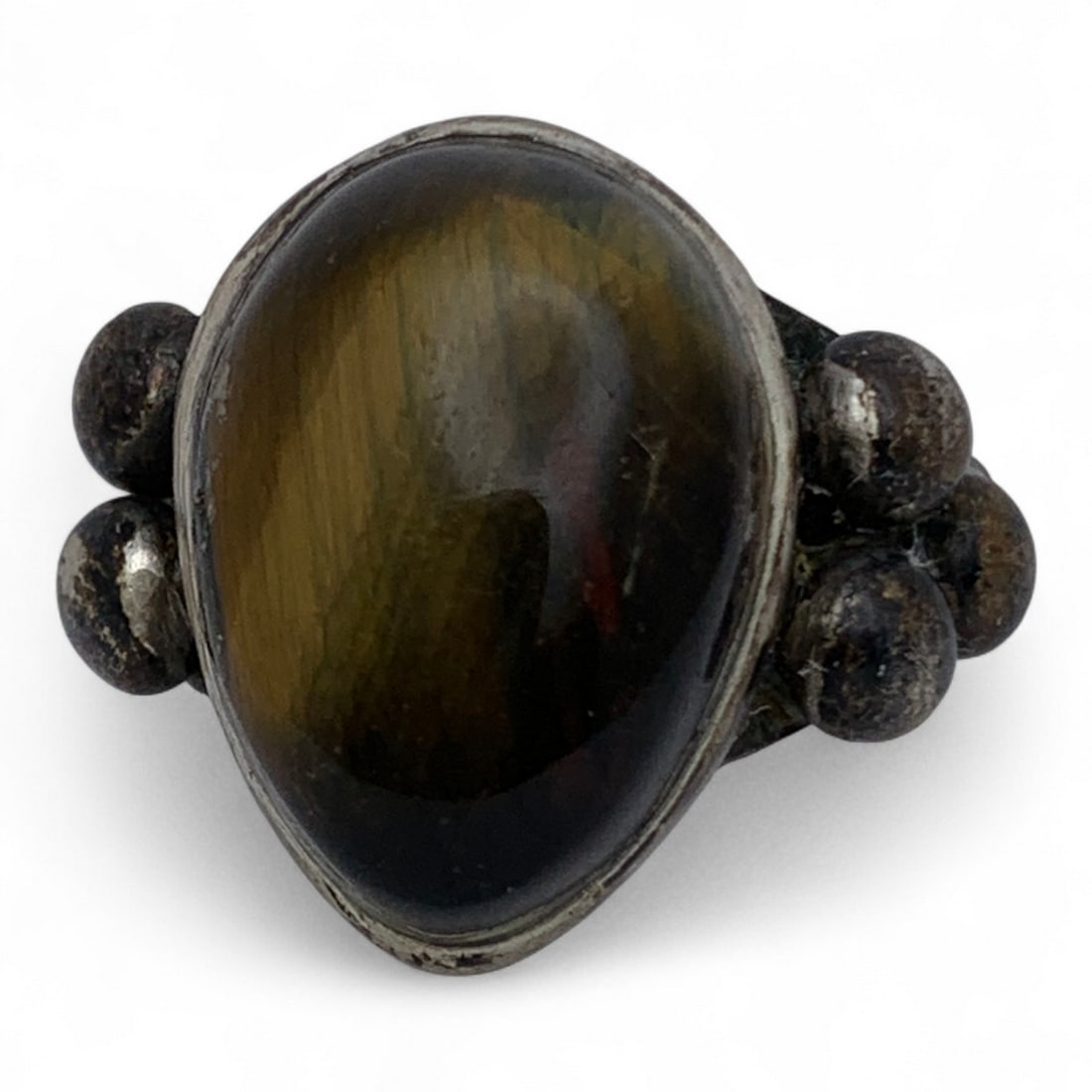 Silver Ring & Tiger's Eye Ring (1 of 6)