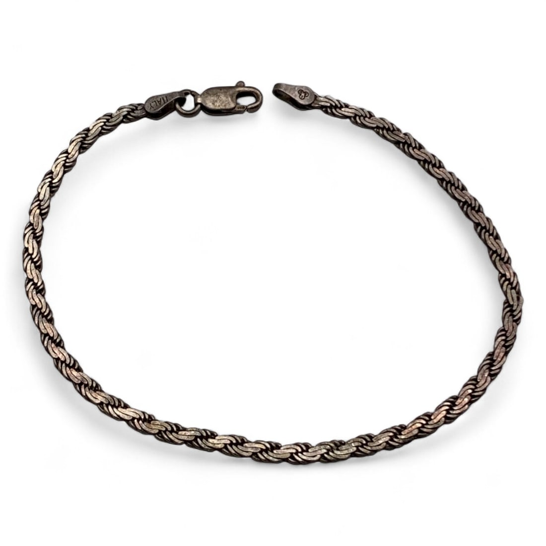 Sterling Silver Bracelet: Marked 925 - 7 1/2" Long - 3.3 Grams