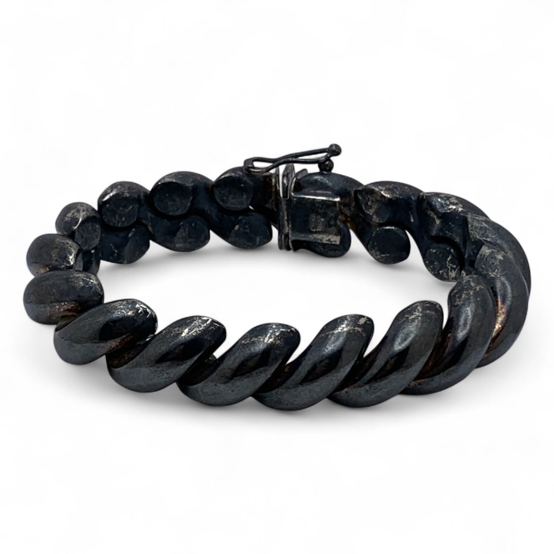 Sterling Silver Bracelet: Marked 925 - 7 5/8" Long - 48.0 Grams